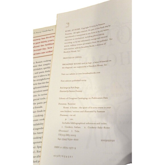 Rome, At Home: The Spirit of La Cucina Romana in Your Own Kitchen -2004 - Picture 4 of 7